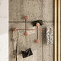 Wallity Dama-C Gancho de Pared de Metal Cobrizo